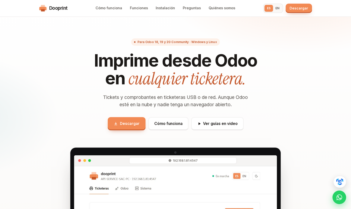 Captura de Dooprint